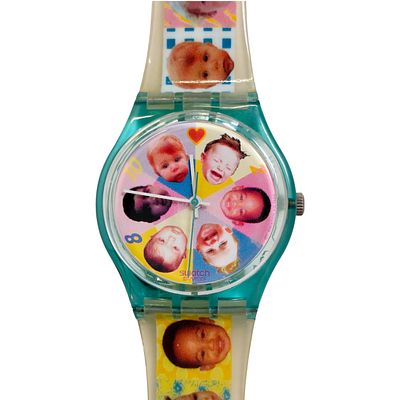 SWATCH AG1995 original Swiss Made wristwatch - "SWEET BABY GL107 Model" - In original box and 