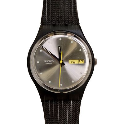 SWATCH AG2000 original Swiss Made wristwatch - "GESSATO GM715" model with calendar at 3 o'clock 