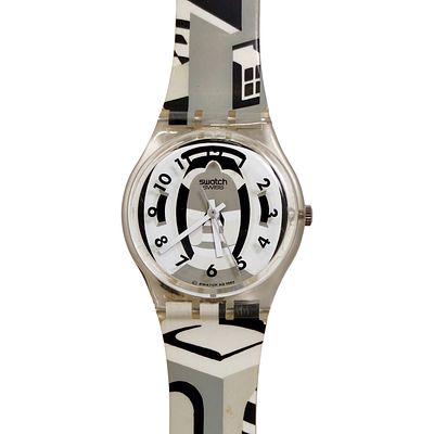 SWATCH AG1992 original Swiss Made wristwatch - "PERSPECTIVA GK169 Model" - In original box and 