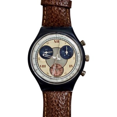 SWATCH AG1995. Original Swiss Made SWATCH AG1995 wristwatch - "Chrono Smokey SCN118 Model" - In 