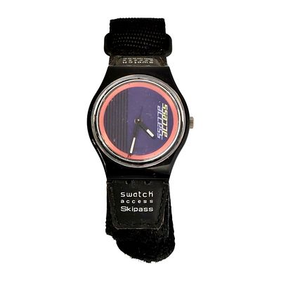 SWATCH AG1996. Original Swiss Made SWATCH AG1996 wristwatch - Model "ACCESS DOUBLE LOOP Skipass 