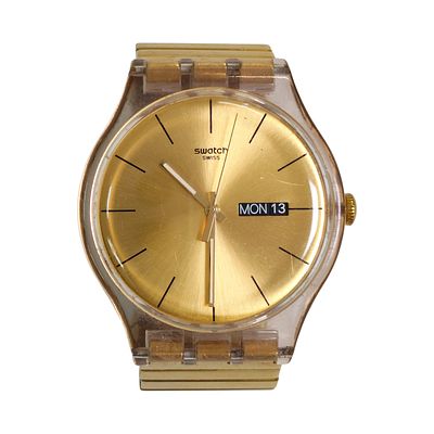 SWATCH AG2012. Original Swiss Made SWATCH AG2012 wristwatch - Model "DAZZLING LIGHT" with date 