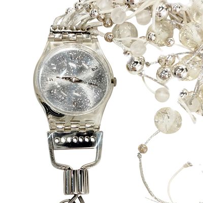 SWATCH AG1997. Original Swiss Made SWATCH AG1997 wristwatch - Model "SPARKLING NIGHT LZ106S" 