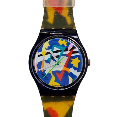 SWATCH AG1992. Original Swiss Made SWATCH AG1992 wristwatch - Model "SILVER PATCH GN132" 