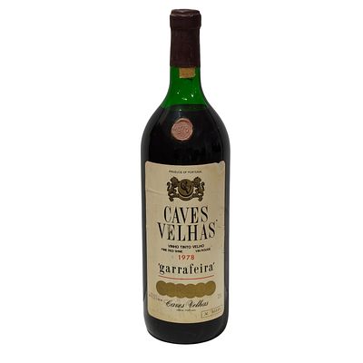 CAVES VELHAS RED WINE. Caves Vellhas Garrafeira 1978 red wine. Volume: 1.5Lt. Alcohol content: 