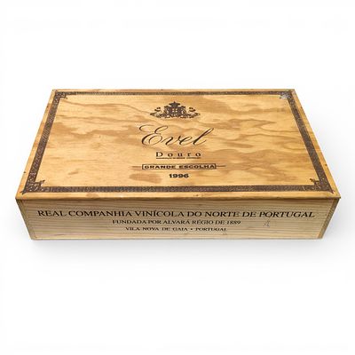 EVEL WINE. Evel Douro Grande Escolha 1996 wine, from Real Companhia Vin&iacute;cola, set of 6 bottles 