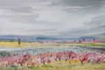 XAVIER GALIZA. Xavier Galiza Watercolor on paper. Title: Landscape, signed. Dimensions: 36x54.5cm.Image - 1