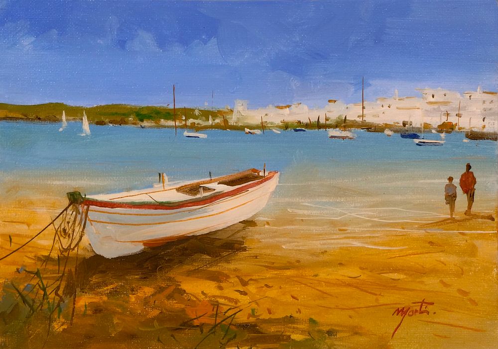 MONTI. Monti Oil on cardboard canvas. Untitled, signed. Dimensions: 19x27cm.