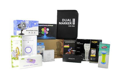 SURPRISE BOX. Surprise Box with a varied selection of items from different categories, such as 