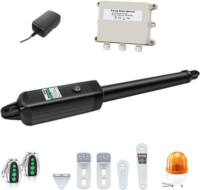 GATE OPENER. TOPENS A5 is a 24VDC swing gate opener for gates up to 5m/250kg. Note: illustrative 