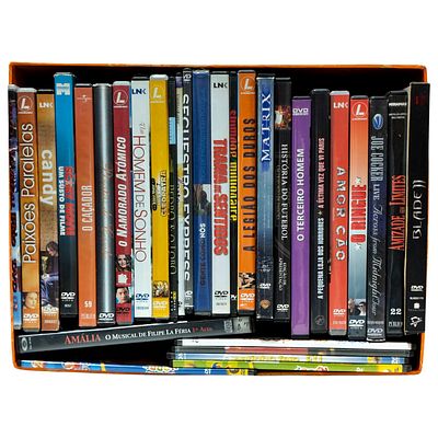 DVD COLLECTION. Collection of 30 movie and show DVDs, titles such as "Parallel Passions" 