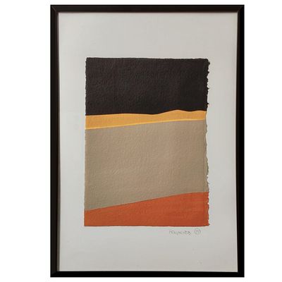 MARIANA M., Fragments, acrylic on paper. Dimensions: 19&times;14 cm (image) 31&times;22 cm (frame).