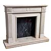 NEOCLASSIC STYLE MARBLE FIREPLACE. Neoclassical style marble fireplace; its features were Image - 1