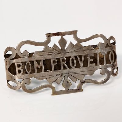 ARGOLA DE PRATA. Argola de guardanapo antiga em Prata portuguesa contrastada com trabalho vasado 