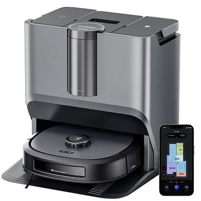 ROBOT ASPIRADOR EUREKA J20 COM BASE AUTO-LIMPEZA E LAVAGEM. Robot aspirador e limpa-ch&atilde;o Eureka 