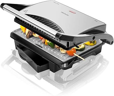 GRELHADOR EL&Eacute;TRICO CECOTEC ROCK’NGRILL P 1000W. Grelhador el&eacute;trico Cecotec Rock’nGrill P com 
