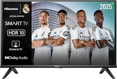 HISENSE 32A4Q 32" HD SMART TV DOLBY DTS DVB-T2. 32-inch television sold for repair or parts 