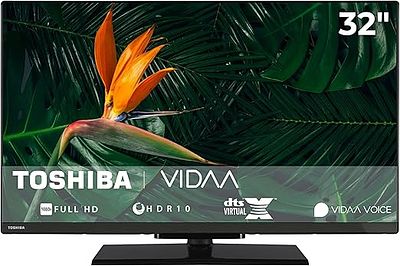 TOSHIBA 32" FULL HD SMART TV VIDAA HDR. 32-inch television sold for repair or for parts 