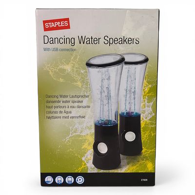 DANCING WATER SPEAKERS. Sound speakers known as "Dancing Water Speakers" (dancing water 