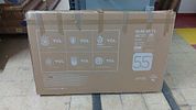 TCL 55" QLED 4K UHD SMART TV (GOOGLE TV). 55-inch television sold for repair or for parts Image - 1