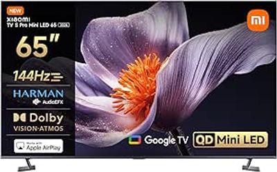 XIAOMI 65" MINI LED 4K UHD SMART TV (GOOGLE TV). 65-inch television sold for repair or parts 