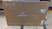 DAEWOO 55" QLED 4K UHD SMART TV. 55-inch television sold for repair or parts, which may present Image - 1