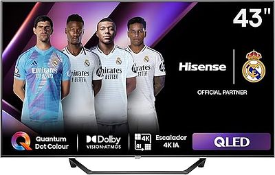 HISENSE 43A7NQ 43" QLED 4K UHD SMART TV DOLBY VISION ALEXA. 43-inch television sold for repair 