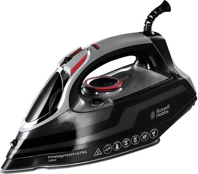 RUSSELL HOBBS 3100W STEAM IRON. Powerful 3100 W iron with ceramic soleplate, steam shot up to 