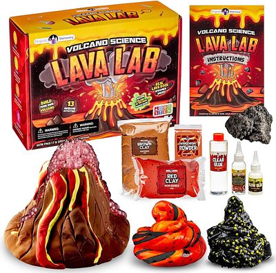 ORIGINAL LAVA SCIENCE KIT. Educational kit for children aged 8 and up, allows creating volcanoes 