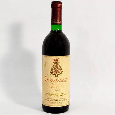 CARTUXA RESERVA 1994. Bottle of red wine Cartuxa Reserva Vintage 1994, V.Q.P.R.D. Alentejo. 