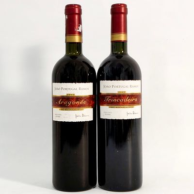 JO&Atilde;O PORTUGAL RAMOS 1997. Two bottles of Jo&atilde;o Portugal Ramos red wine, one Trincadeira and one 