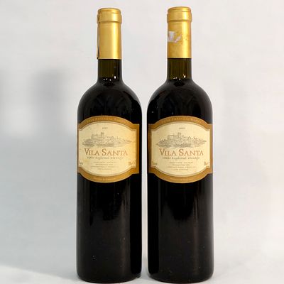 JO&Atilde;O PORTUGAL RAMOS VILA SANTA 1997. Two bottles of Jo&atilde;o Portugal Ramos Vila Santa 1997 red wine 