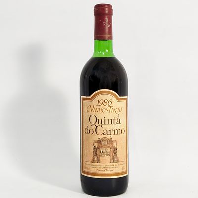 QUINTA DO CARMO 1986. Bottle of red wine Quinta do Carmo 1986, Alentejo. Volume: 75cl. Alcoholic 