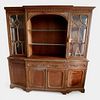 MAHOGANY DINING ROOM CABINET. Two-body classic style dining room cabinet, often associated with Image - 3