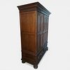 RUSTIC OAK WARDROBE. Classic solid oak wardrobe with two paneled doors, interior drawers and a Image - 2