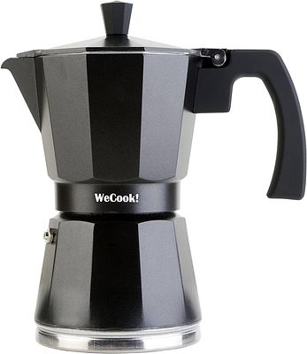 WECOOK 12 CUPS COFFEE MAKER. Aluminum coffee maker compatible with induction, capacity for 12 
