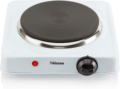 TRISTAR 1000W ELECTRIC HOT PLATE. Portable 1000 W electric hot plate with adjustable thermostat 