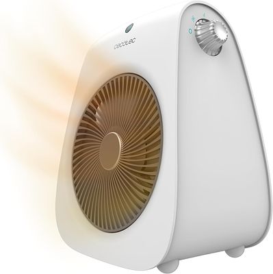 CECOTEC READYWARM 2000W WHITE HEATER. Compact 2000W heater with 2 power levels and 3 modes 