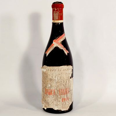 BARCA VELHA. Barca Velha 1964 wine bottle from Casa Ferreirinha, one of Portugal's most iconic 