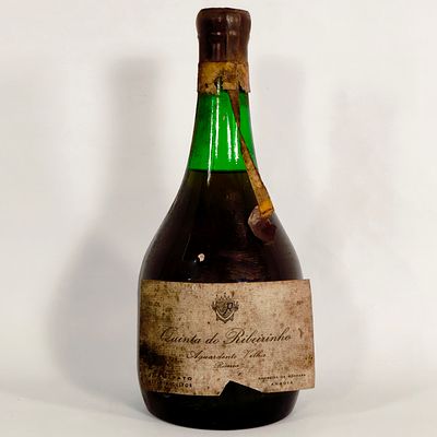 OLD BRANDY. Old Reserve brandy bottle Quinta do Ribeirinho, produced by J.D. Pato in Amoreira da 