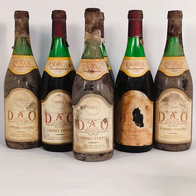 D&Atilde;O RED WINE. Bottles of red wine, D&atilde;o Enoteca, 1983.