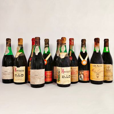 D&Atilde;O RED WINE SELECTION. Varied selection of D&atilde;o Red wine.