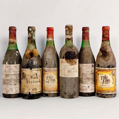 RED WINE SELECTION. 2 bottles of Vila Faia, 2 bottles of Anfora 1982, one bottle of Flor da Rosa 