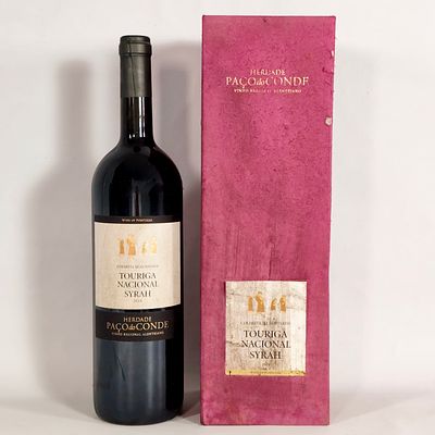 PA&Ccedil;O DO CONDE RED WINE. Magnum bottle Pa&ccedil;o do Conde, selected harvest, Touriga Nacional Syrah, 2010.