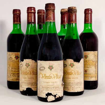 D&Atilde;O RED WINE. Bottles of red wine, D&atilde;o Vinus Vitae, 1985/1987.
