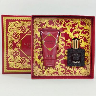 VERSACE EROS FLAME. Men's gift set, Versace Eros Flame Eau de Parfum. Originally launched in 
