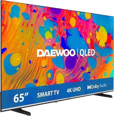 DAEWOO SMART TV 65" QLED 4K UHD. 65" television with QLED technology and 4K Ultra HD resolution 