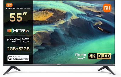 XIAOMI TV F PRO 55" 4K UHD QLED SMART TV. 55" television with 4K UHD resolution and QLED 