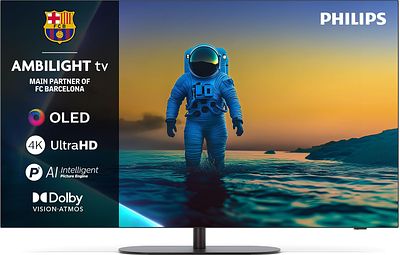 PHILIPS AMBILIGHT 55" 4K OLED SMART TV. 55" OLED television with Ambilight technology and 4K 