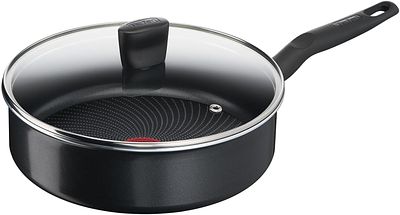 TEFAL START'EASY DEEP FRYING PAN WITH LID 24 CM. 24 cm deep frying pan with Titanium non-stick 